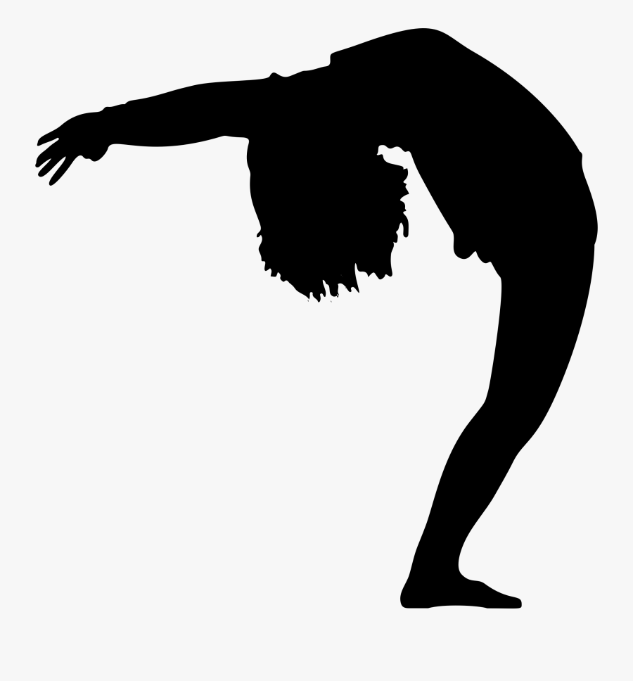 Woman Bending Over Backwards Silhouette Clip Arts - Woman Bending Backwards Silhouette, Transparent Clipart