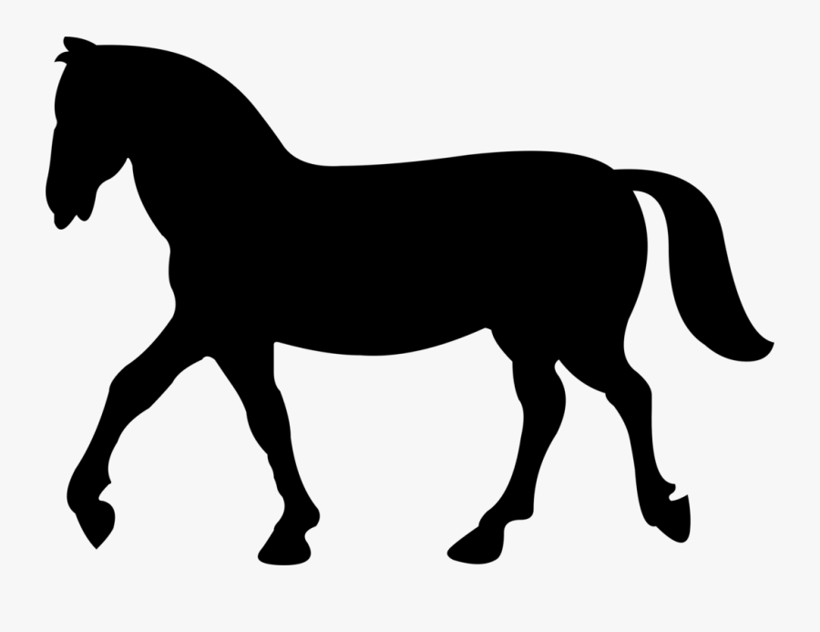 Horse Silhouette, Transparent Clipart