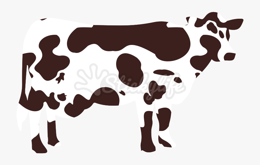 Spotted Cow Decal - Illustration, Transparent Clipart