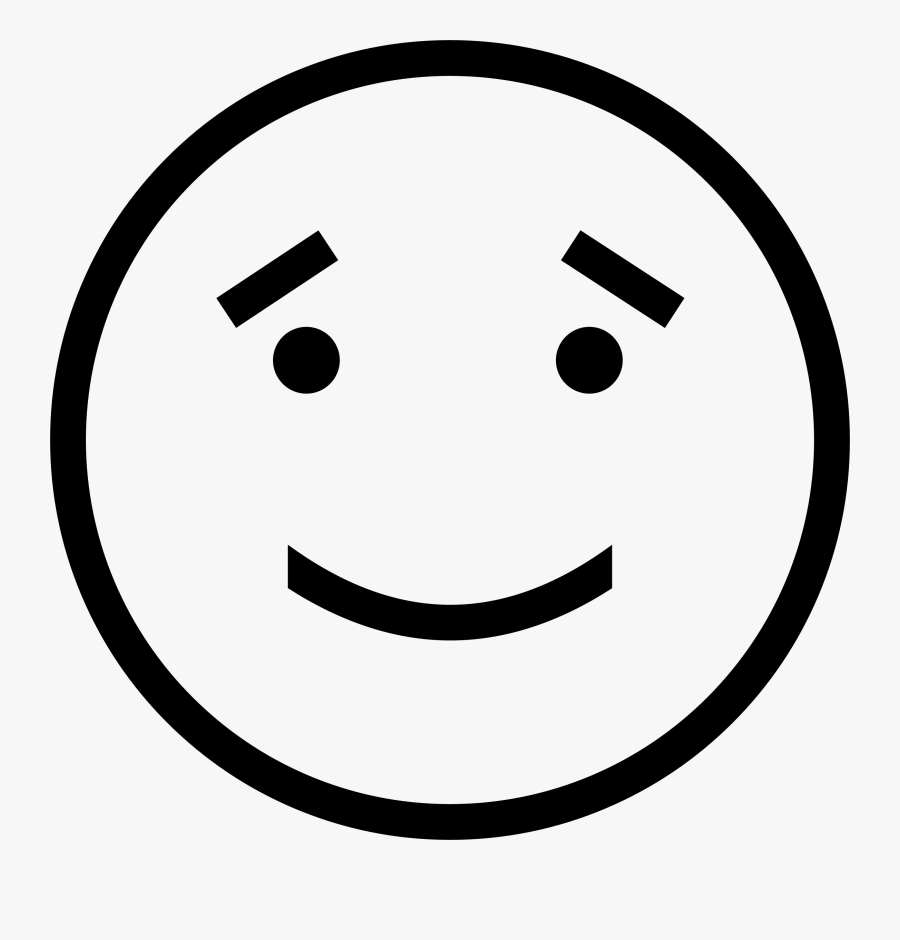 Sincere Big Image - Emoji Face Drawing, Transparent Clipart