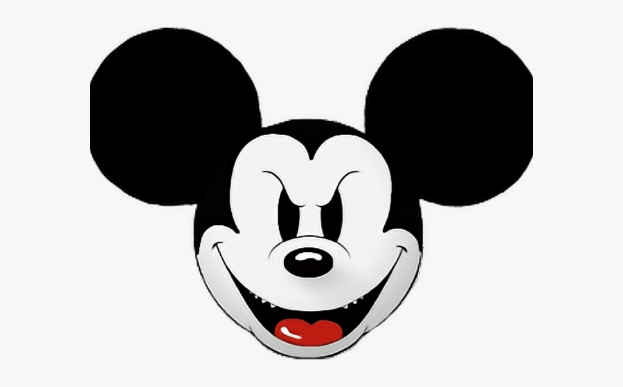 Evil Mickey Mouse Head, Transparent Clipart