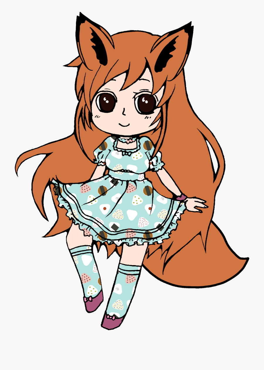 Girl Fox Drawing Draw Freetoedit Anime Animegirl Line - Anime Animal