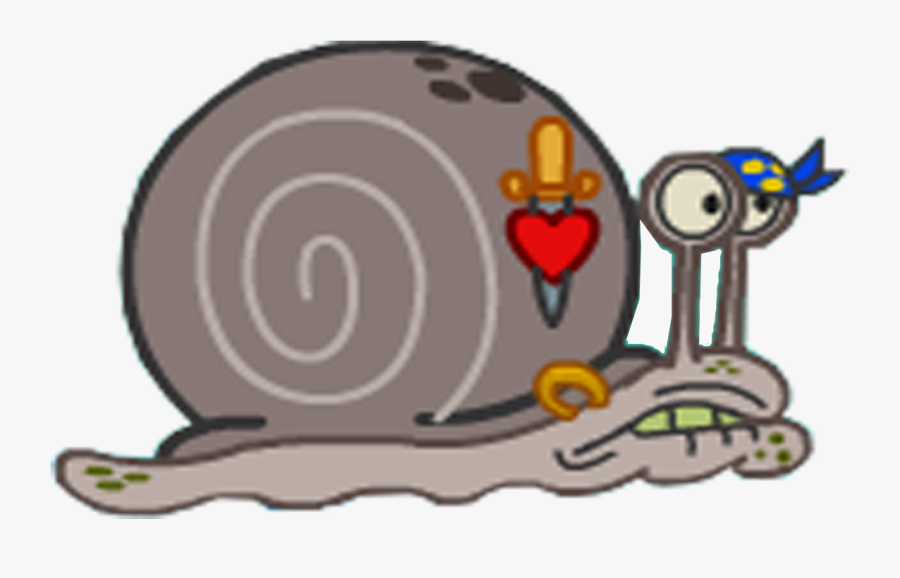 Alley Snails - Snails On Spongebob, Transparent Clipart