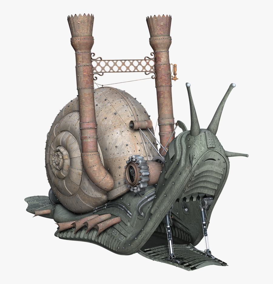 Snail Fantasy Steam Pank Png Image - Fantasy Snail, Transparent Clipart