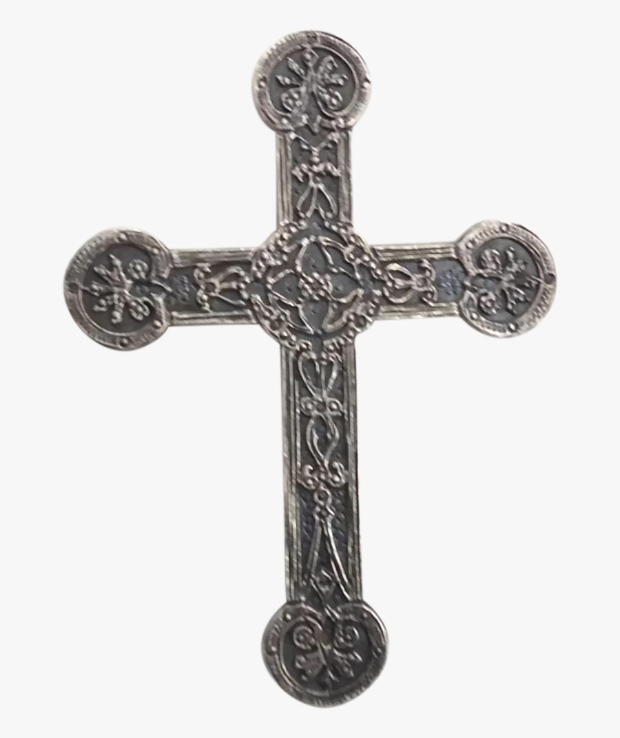 Christian Necklace Clip Art - Ornate Cross Png, Transparent Clipart