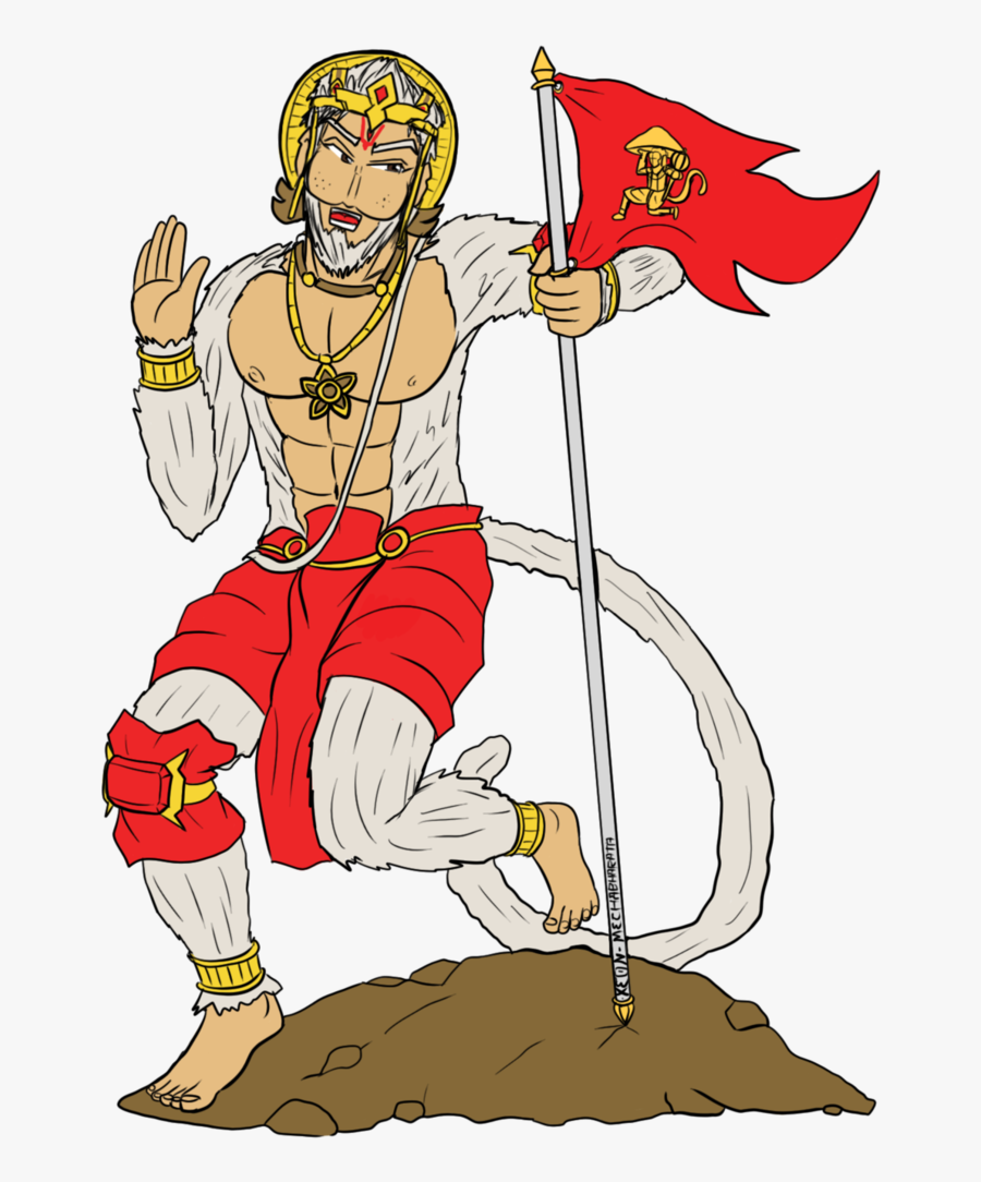 Transparent Hanuman Png - Valmiki Flag Out, Transparent Clipart