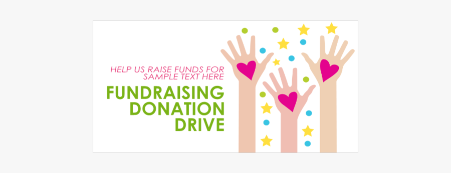 Fund Raising Event Banner, Transparent Clipart