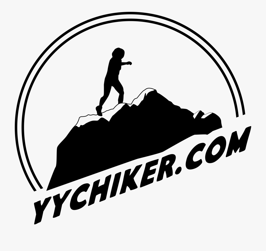 Yyc Hiker - Silhouette, Transparent Clipart