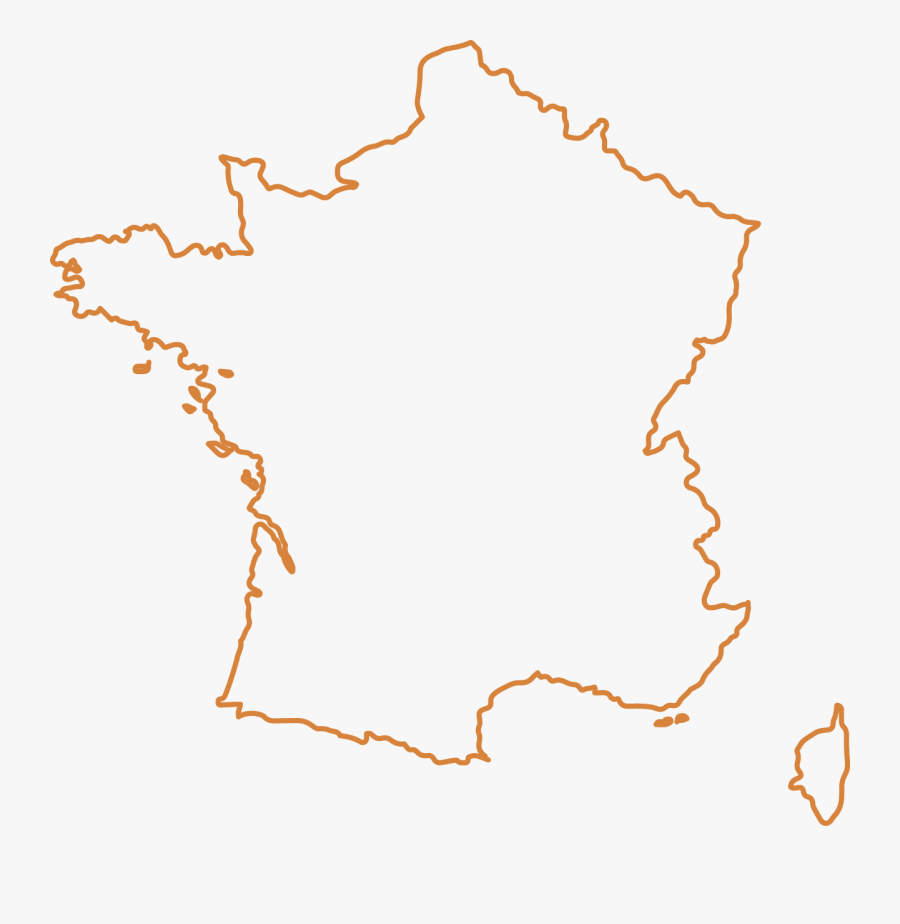 France Outline - Simple Map Of France Tattoo , Free Transparent Clipart ...