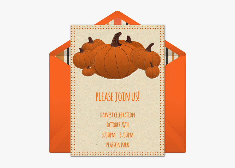 Pumpkin Potluck Party, Transparent Clipart