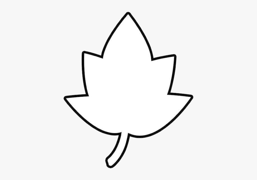 Fall Elm Leaf Clipart Free Best On Transparent Png - Black And White