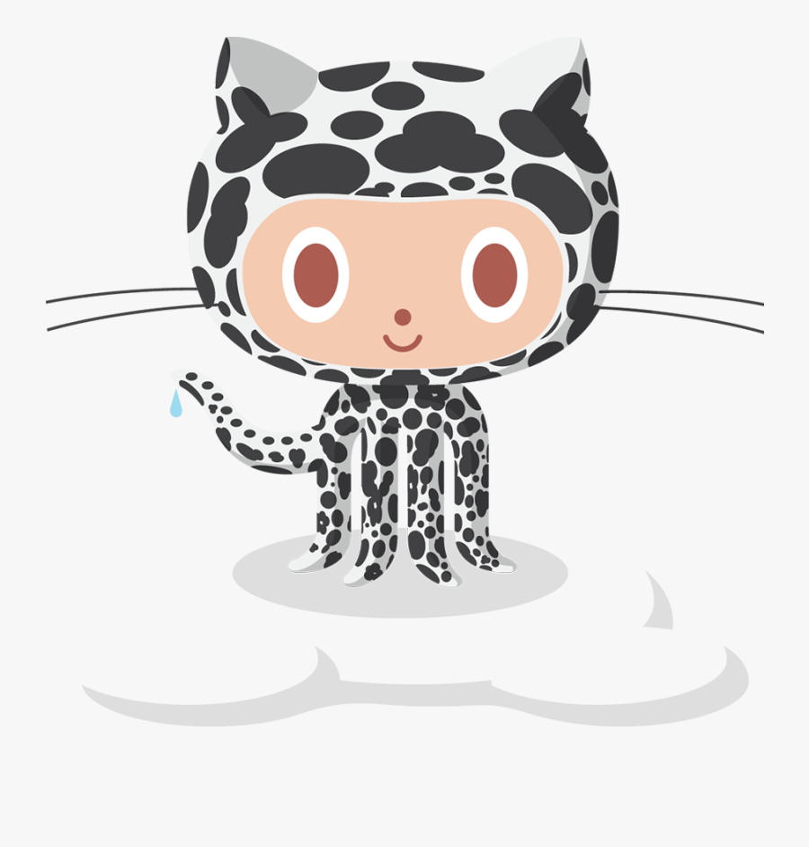 Snowoctocat - Octocat Github, Transparent Clipart