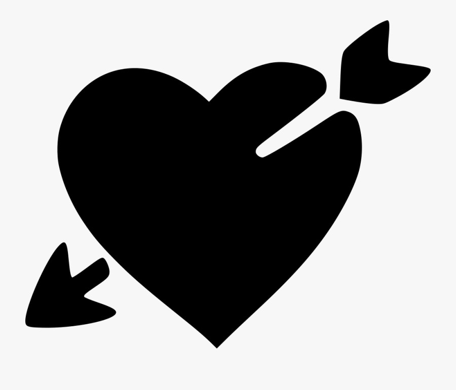Png File Svg - Cupid Heart Clipart Black And White, Transparent Clipart