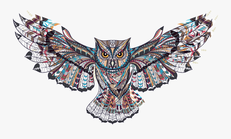 Transparent Cute Owls Clipart - Neck Tattoo Logo Transparent, Transparent Clipart