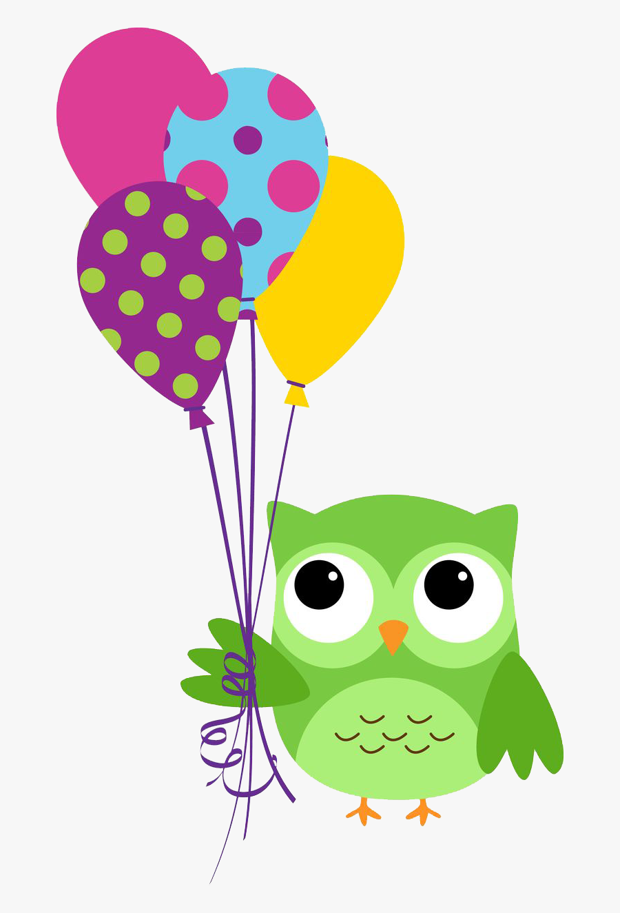 Owl Birthday Clipart, Transparent Clipart