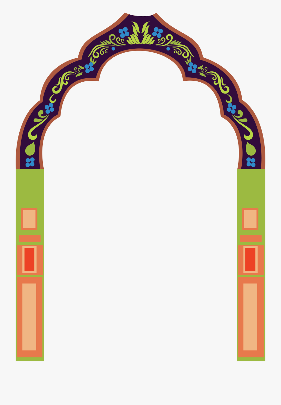 Hindu Temple Border Designs, Transparent Clipart