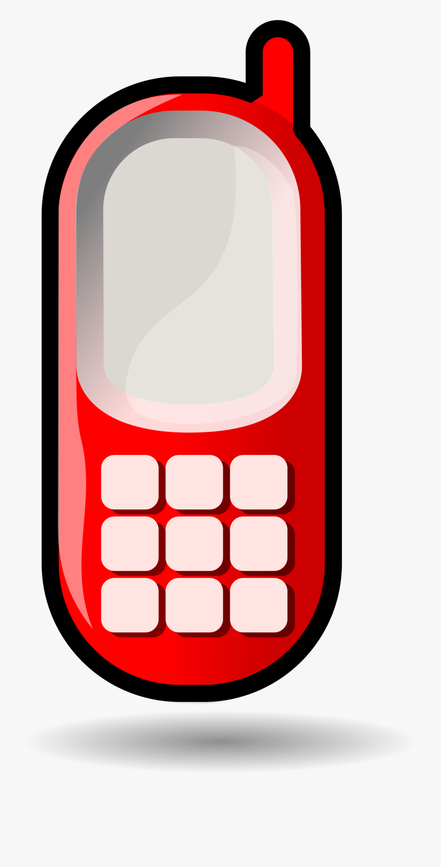 Clipart Phone Cellular Phone - Feature Phone, Transparent Clipart