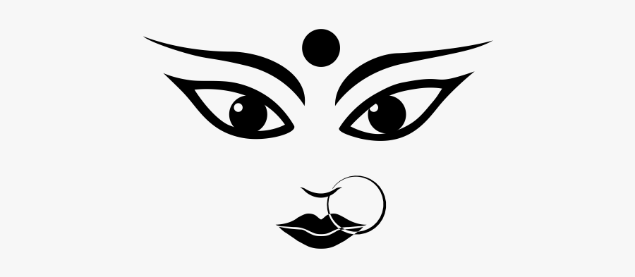 Durga Rubber Stamp"
 Class="lazyload Lazyload Mirage - Maa Durga Face Png, Transparent Clipart