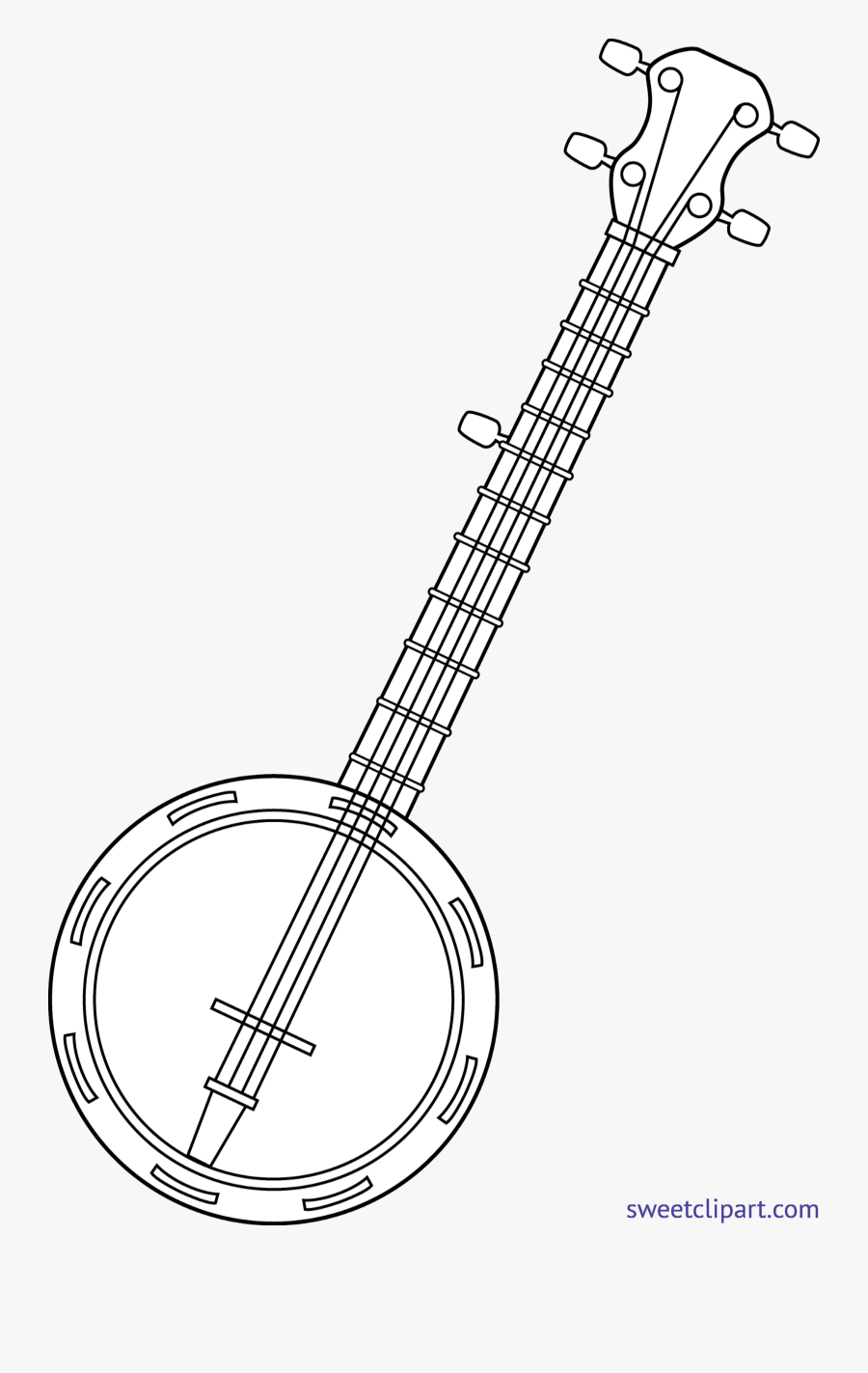 Lineart Clip Art Sweet - Indian Musical Instruments, Transparent Clipart