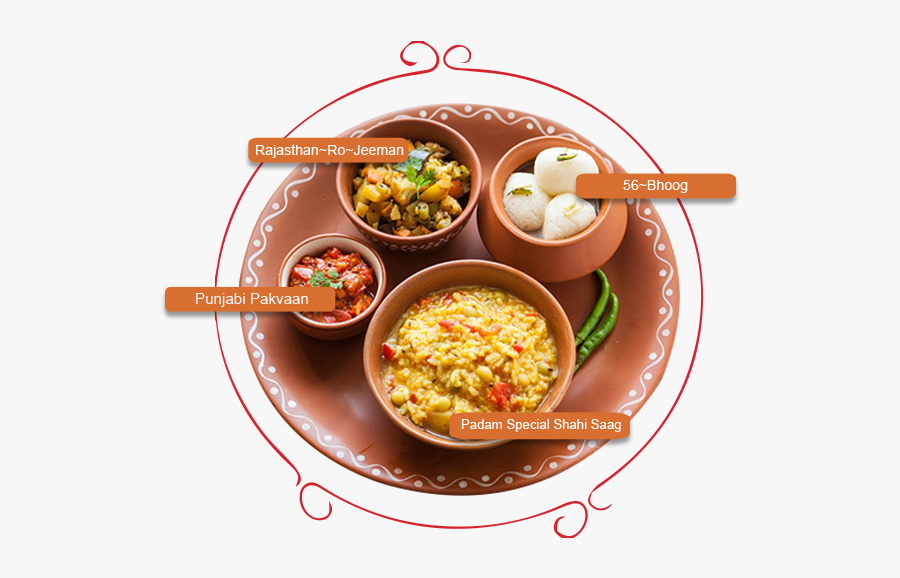 Punjabi Food Restaurents In Udaipur - Rajasthani Food Thali Png, Transparent Clipart