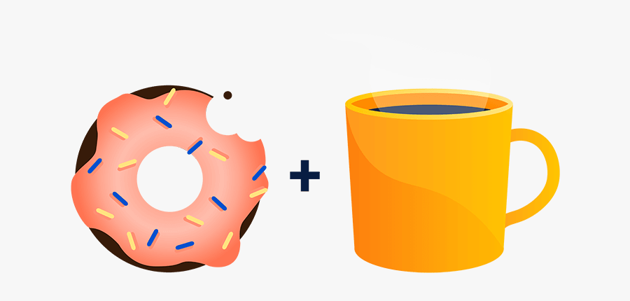 1 On 1 Meetings Are A Great Excuse To Get Out Of The - Clip Art Coffee And Donuts, Transparent Clipart