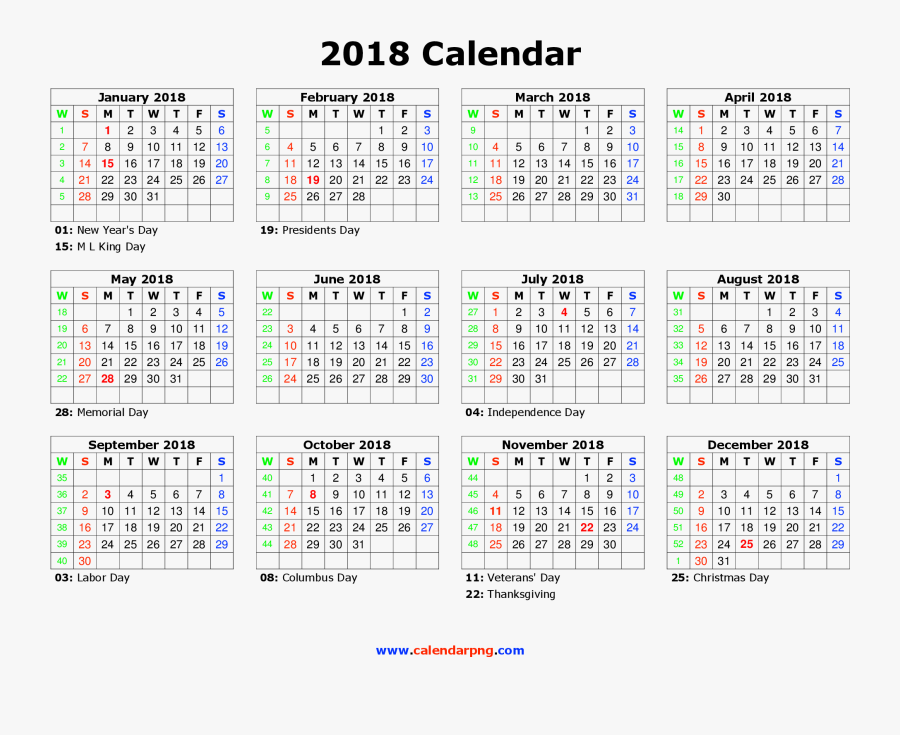 2018 January Calendar - Public Holidays 2020 South Africa, Transparent Clipart