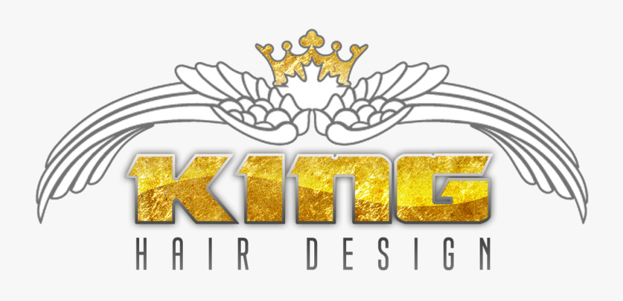 King Hair Design - King Hair Salon Logo, Transparent Clipart