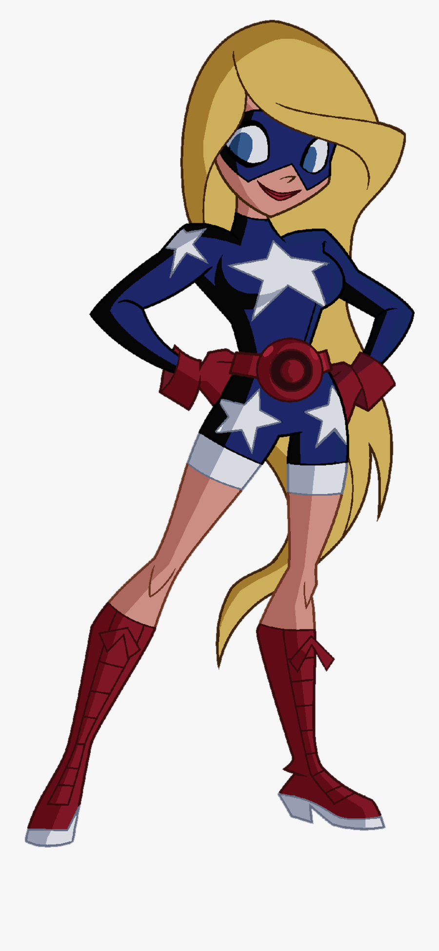 Superhero Girl With Star On Chest Clipart , Png Download - Justice League Action Png, Transparent Clipart