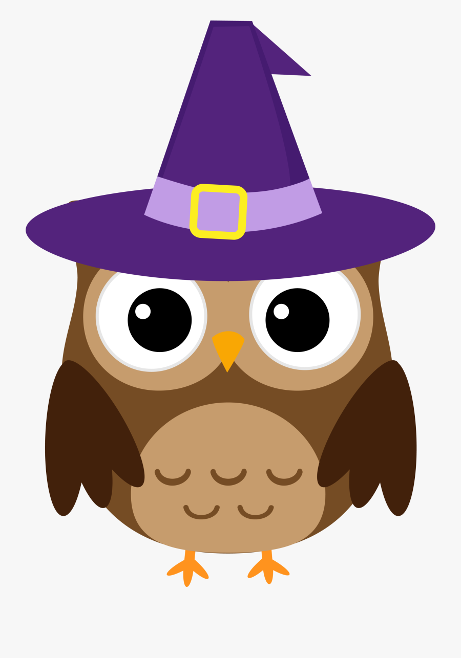 Royalty Free Stock Clip Art Brown Owl Transprent Png - Kid Friendly Halloween, Transparent Clipart