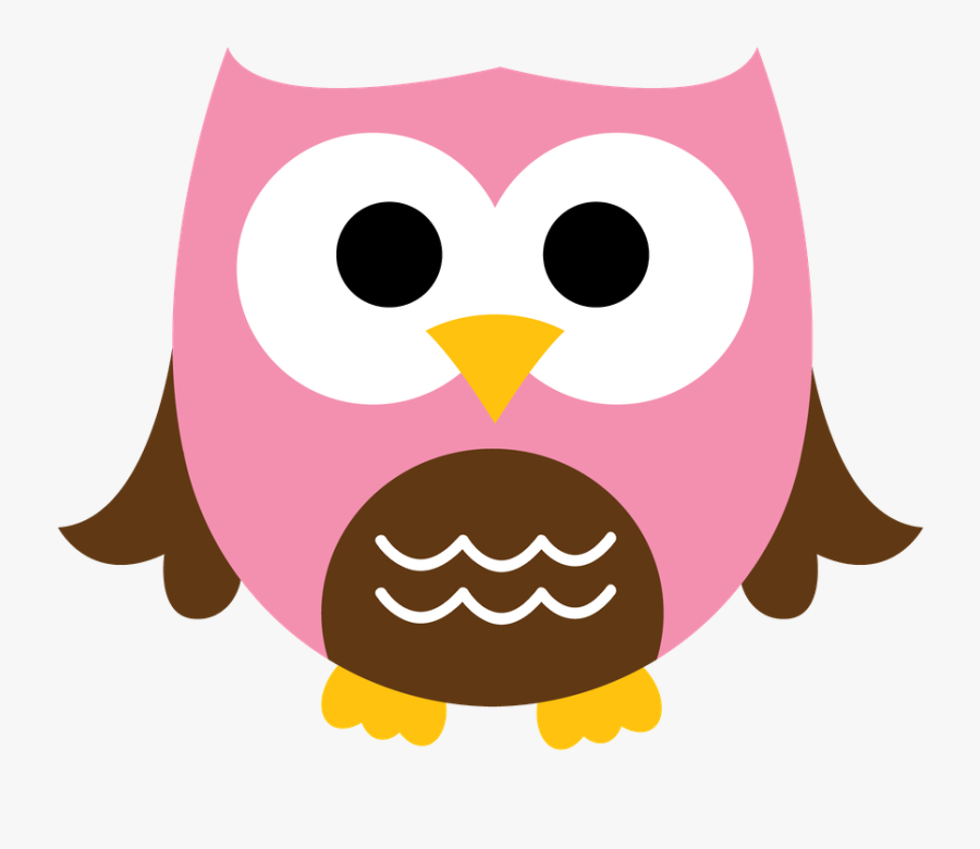 Transparent Owl Clip Art - Brown And Pink Baby Owls, Transparent Clipart