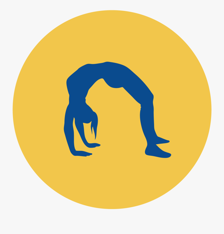 Rhythmic Gymnastics Balance Beam Cheerleading Clip - Imagenes De Siluetas De Gimnastas, Transparent Clipart