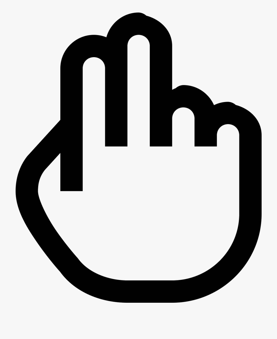Clip Art Middle Finger Graphics - Mittelfinger Icon, Transparent Clipart