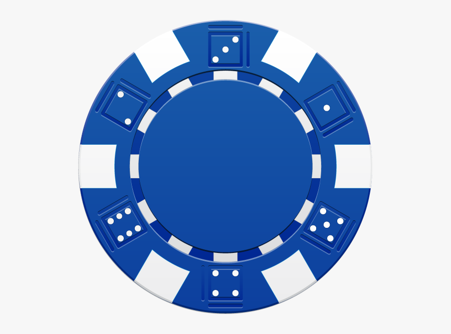 Transparent Poker Table Clipart - Transparent Blue Poker Chip Png, Transparent Clipart
