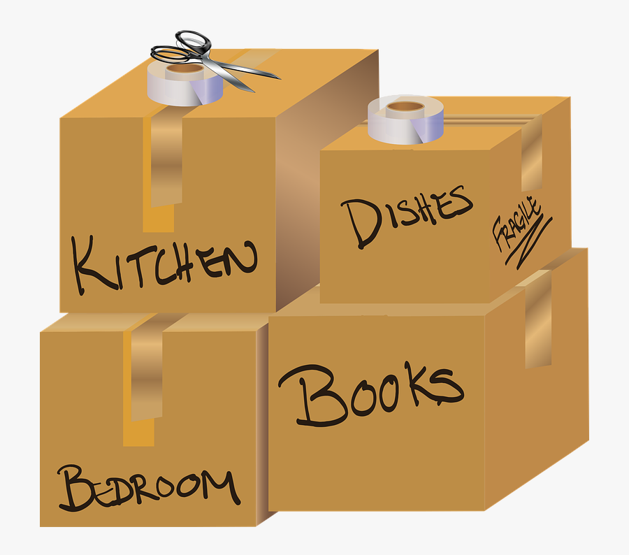 Moving Day Survival Guide - Cartoon Moving Boxes , Free Transparent