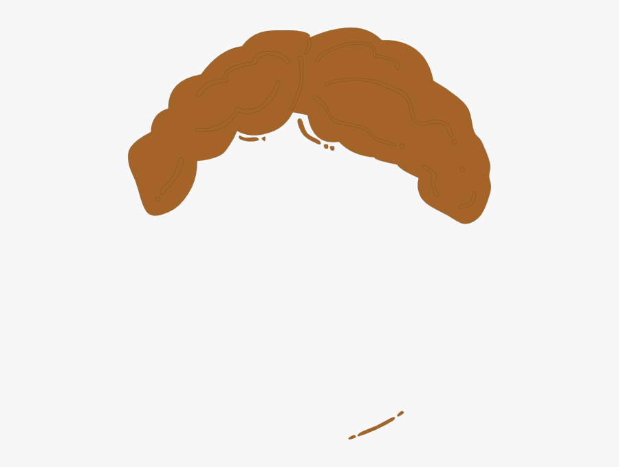 Light Brown Guy Wig Clip Art At Clker - Clipart Hair Wig Boy, Transparent Clipart