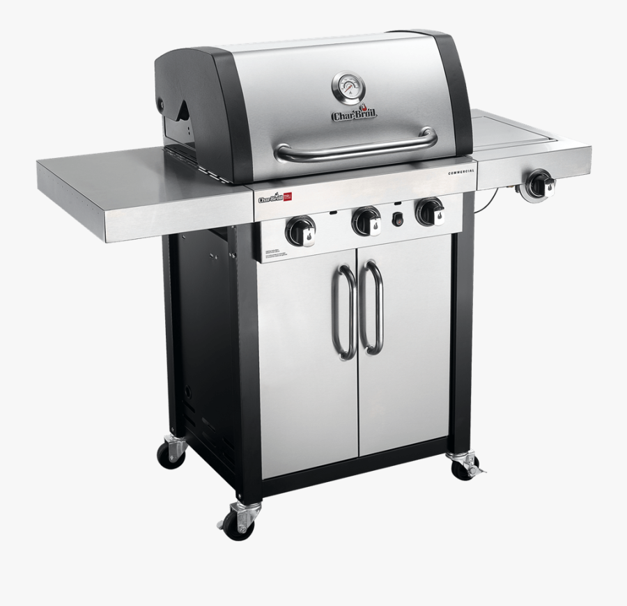 Char Broil Commercial Burner Gas Grill - Char Broil Professional 3, Transparent Clipart