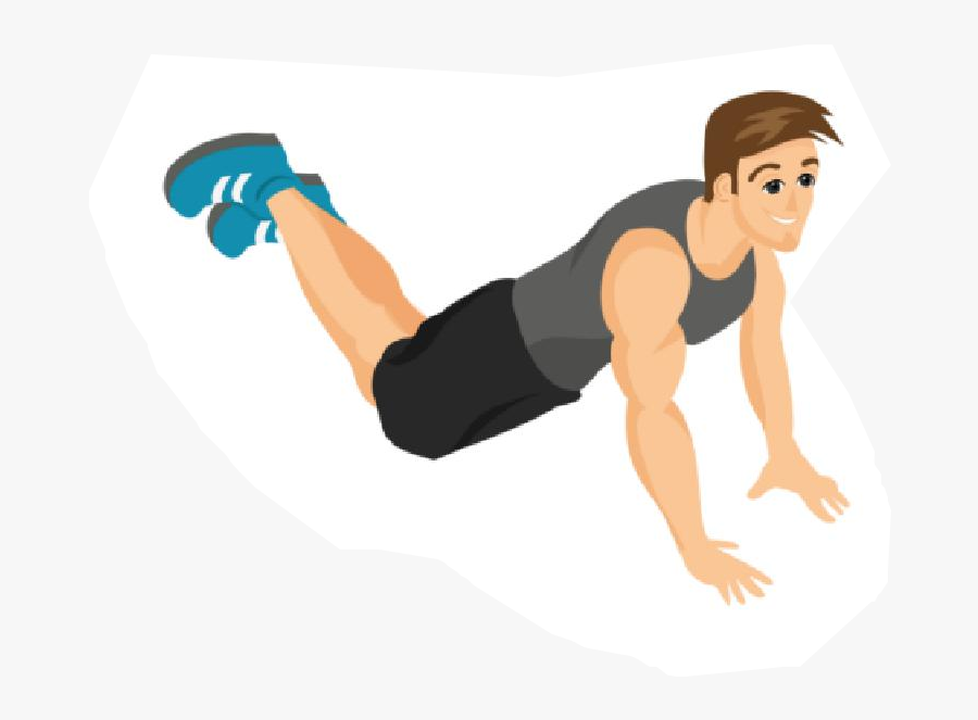 Exercise Clipart Push Up - Press Up, Transparent Clipart