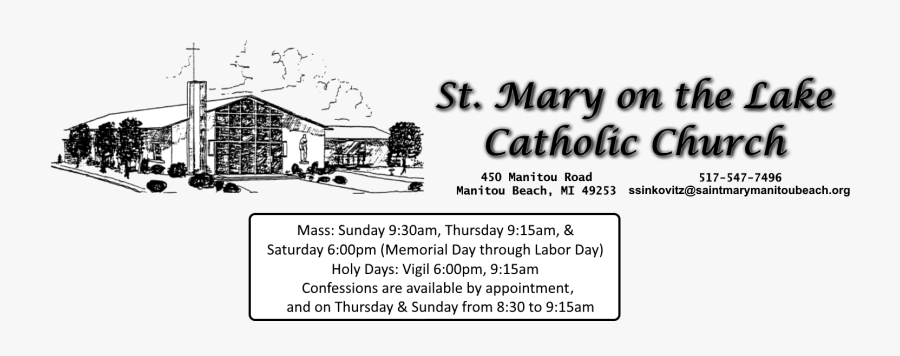 Mary On The Lake Catholic Church - Tree, Transparent Clipart