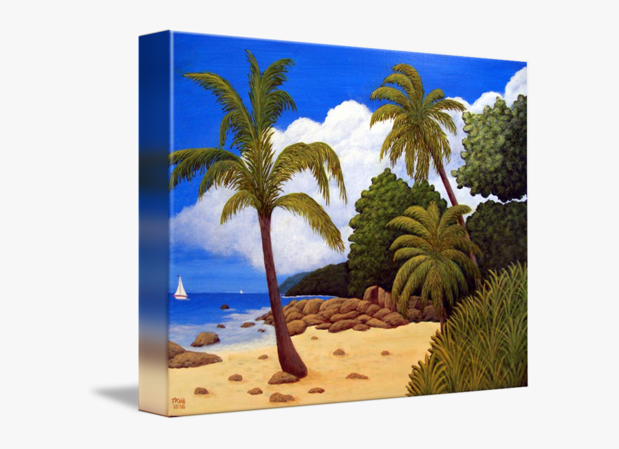 Transparent Tropical Island Clipart - Tropical Island Beach, Transparent Clipart