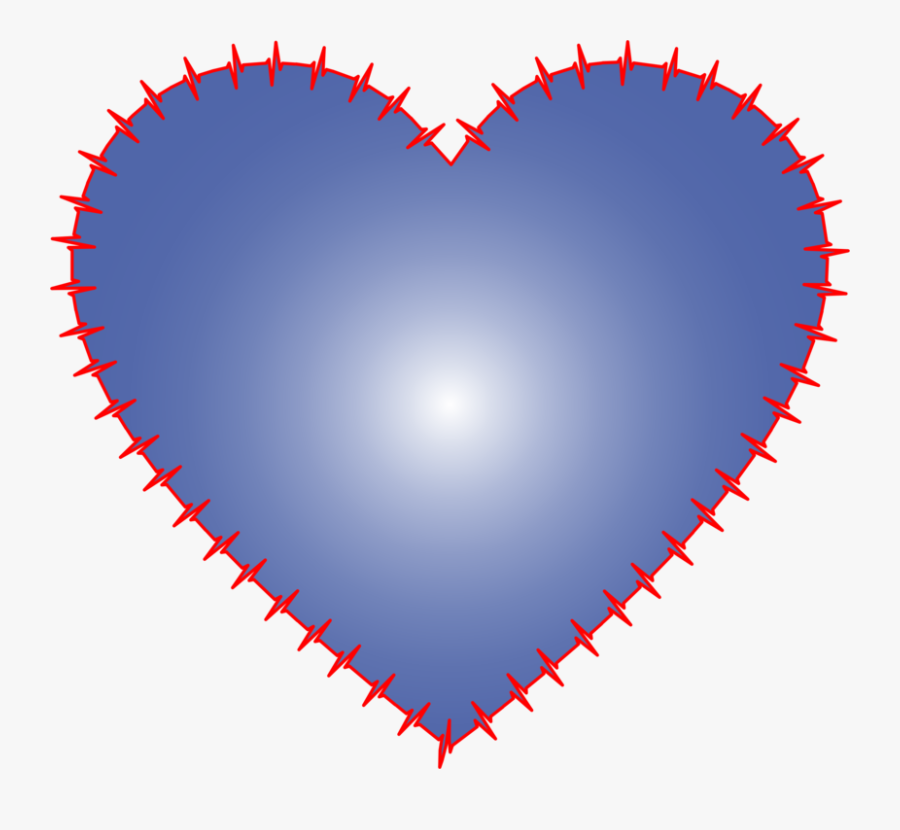 Blue,heart,love - Cliparty Serca, Transparent Clipart
