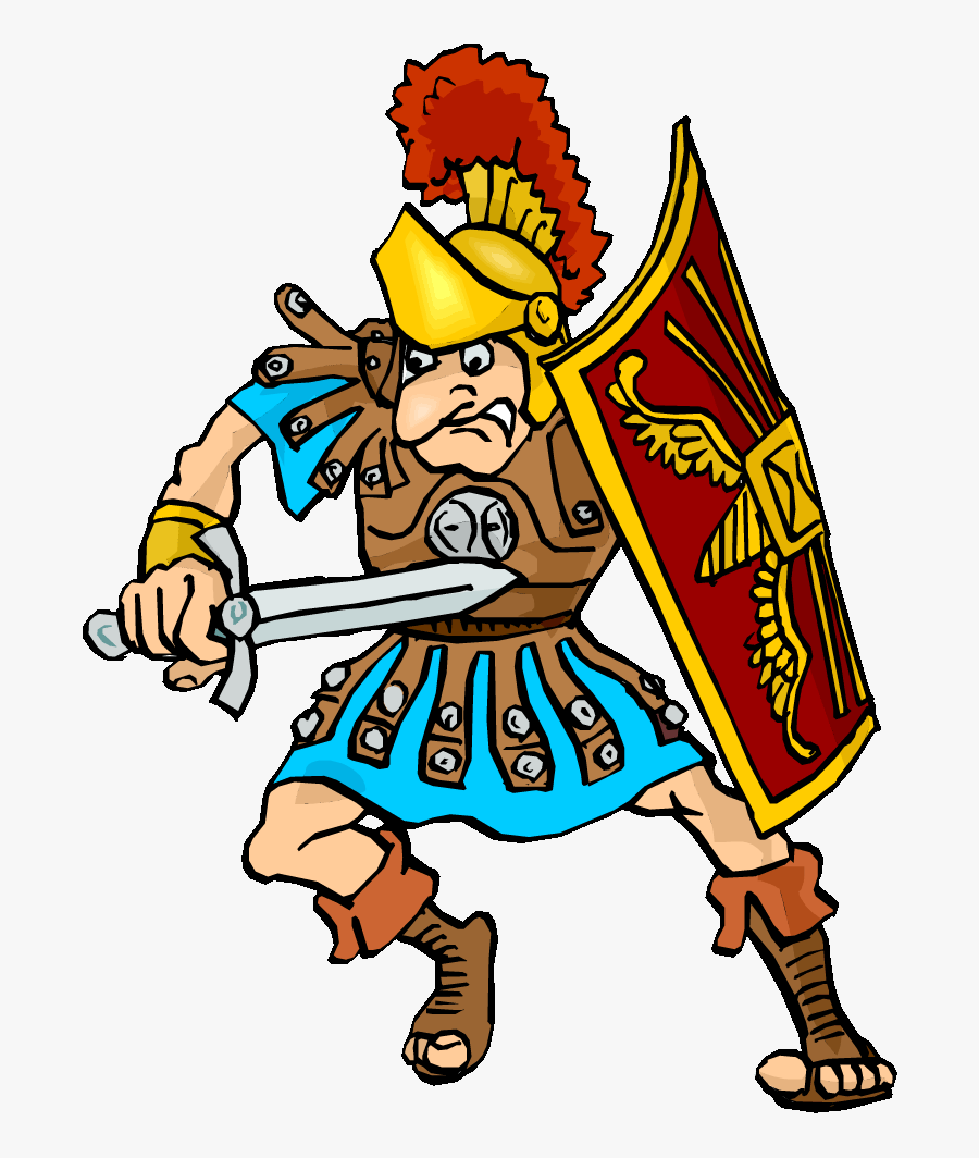 Roman Warriors Clipart Roman Person - Cartoon Ancient Rome Gif, Transparent Clipart