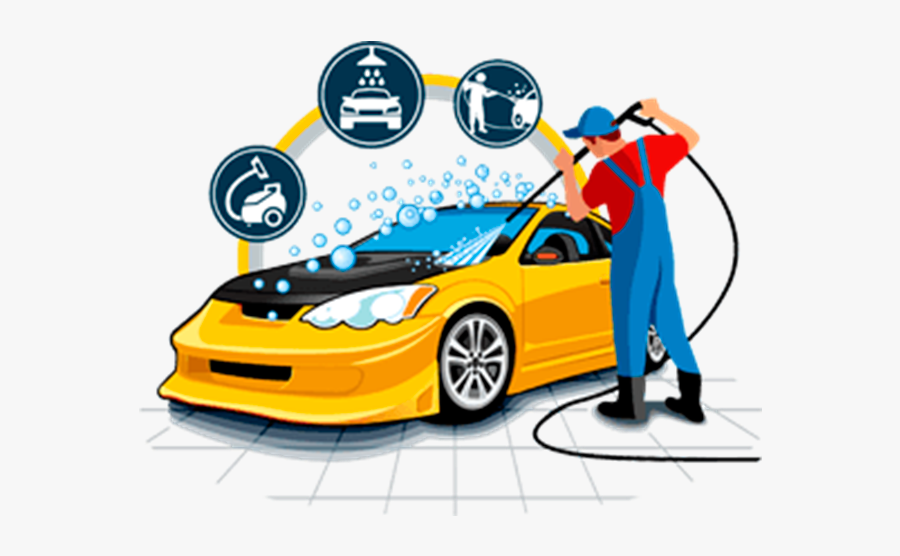 Car Graphics Vector Cleaning Wash Download Free Image - Car And Bike Washing Logo, Transparent Clipart