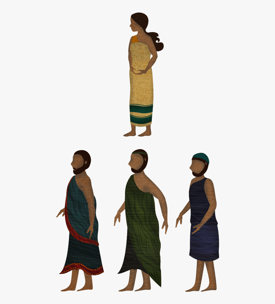 Noah"s Wife And Sons - Illustration, Transparent Clipart