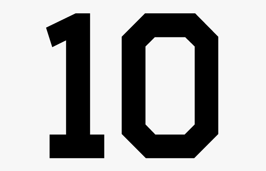 10 Number, Transparent Clipart