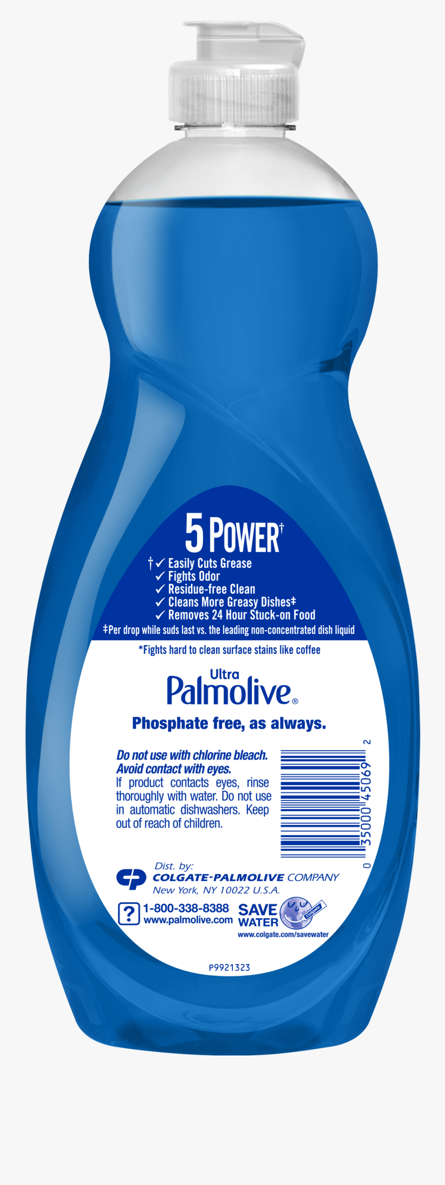 Palmolive Ultra Dishwashing Liquid Dish Soap, Oxy Power - Cosmetics, Transparent Clipart