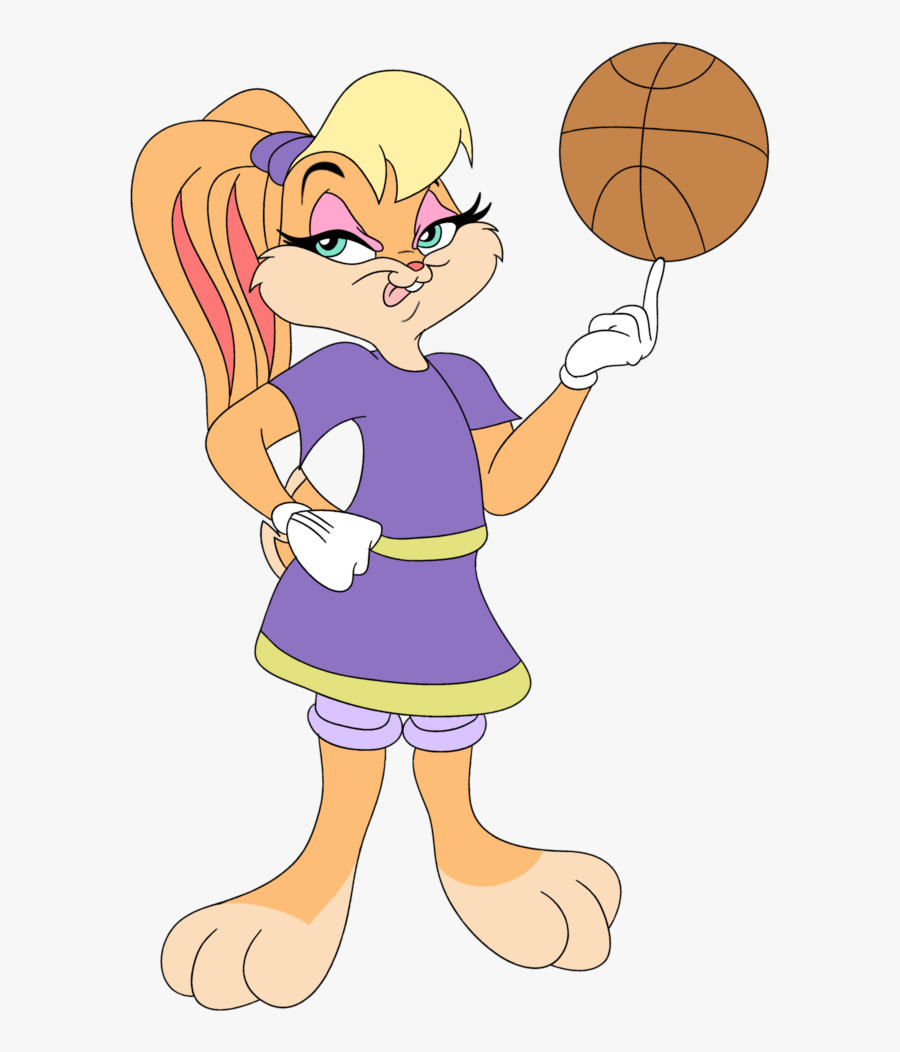 Bugs Bunny Basketball Clipart - Lola Bunny Basketball Png, Transparent Clipart
