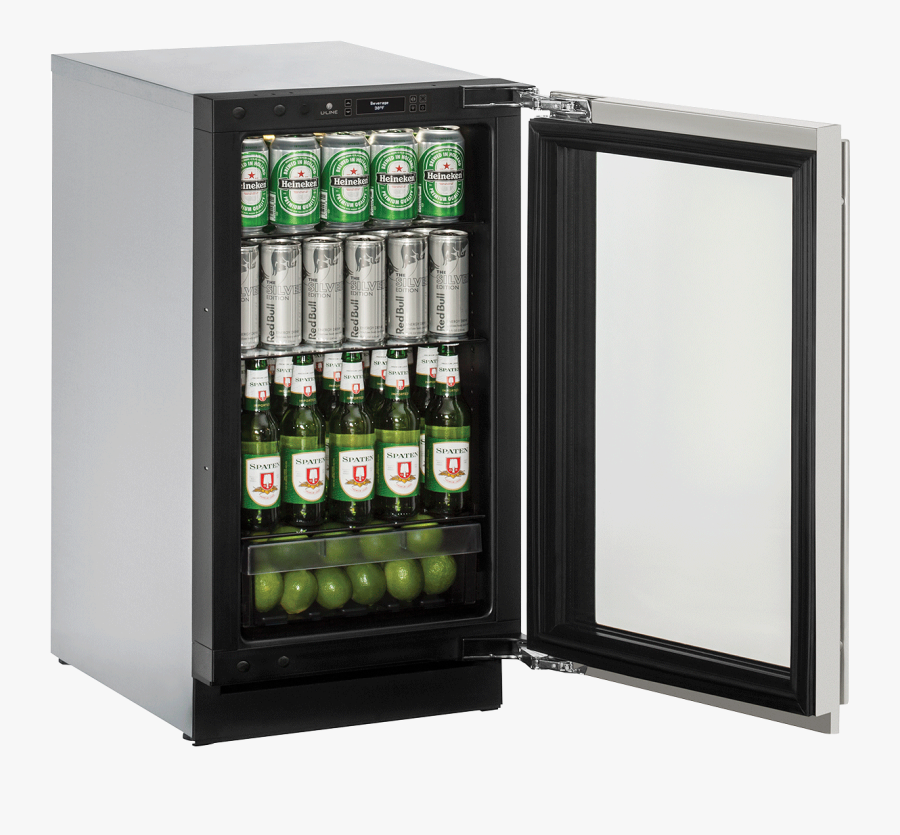 Open Fridge With Beers - Uline U 2224bevs 00b, Transparent Clipart