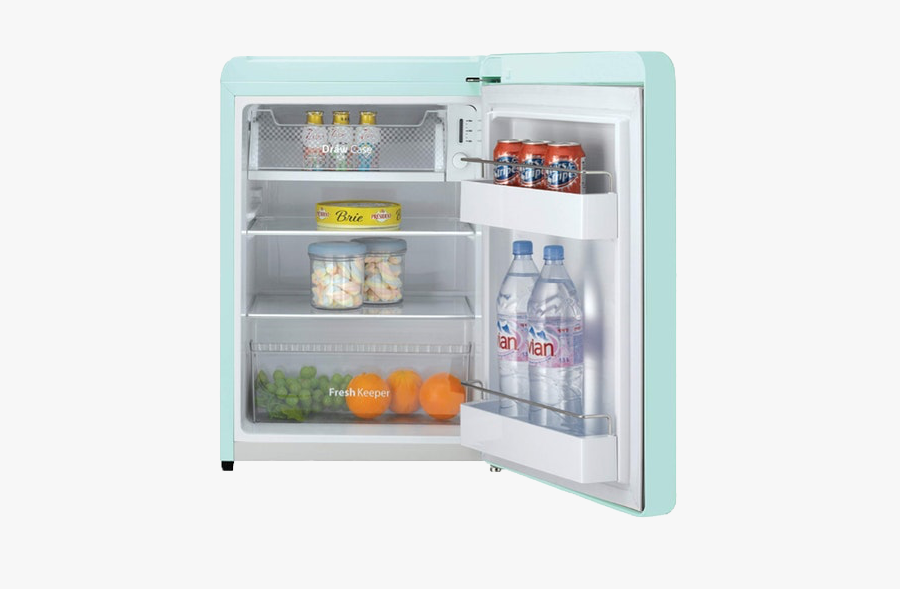 #minifridge #fridge #refrigerator #pngs #png #lovely - Daewoo Fn 102c Retro Style Refrigerator, Transparent Clipart