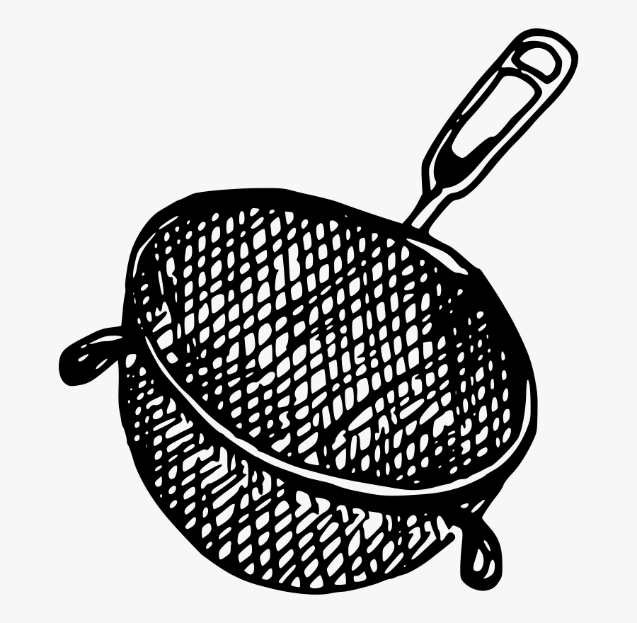 Storage Basket,monochrome Photography,cookware And - Strainer Clipart Black And White, Transparent Clipart