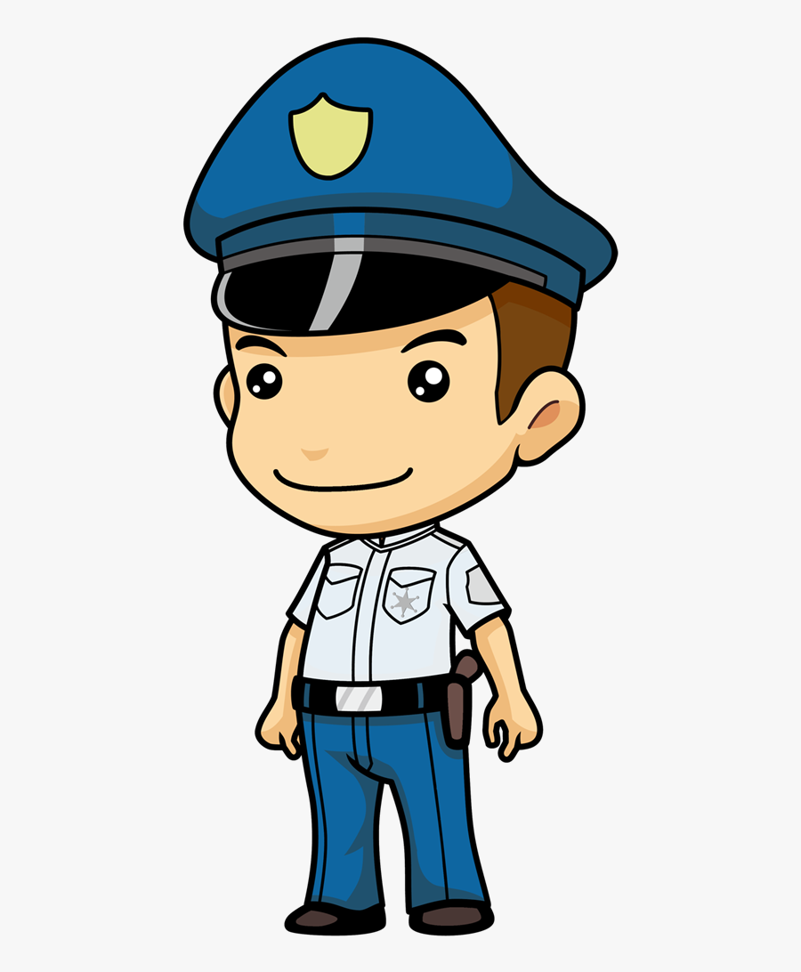 Free Cartoon Police Officer Clip Art - Police Officer Clip Art Transparent, Transparent Clipart